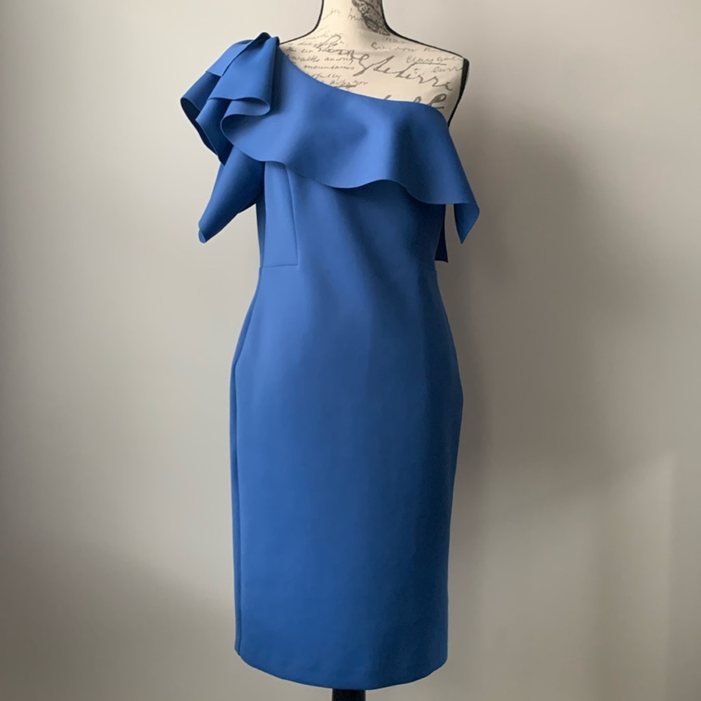 Marciano Martinique One Shoulder Ruffle Dress